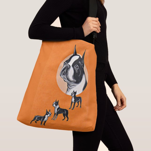  Boston terriers Crossbody Bag (Close Up)