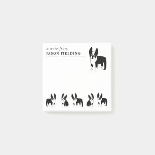 Boston Terriers Cute Black and White Dogs Post-it  Notes