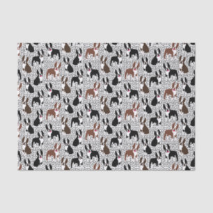 Boston Terriers Cute Puppy Dog Pattern Tissue Paper