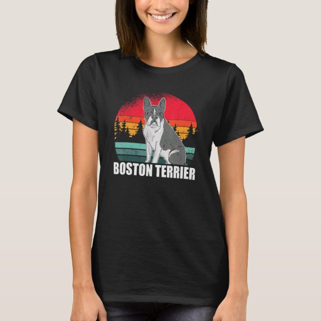 Boston Terriers Dog Owner Boston Terrier T-Shirt (Front)