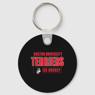 Boston Terriers Icon Script Ice Hockey - Neutral B Keychain
