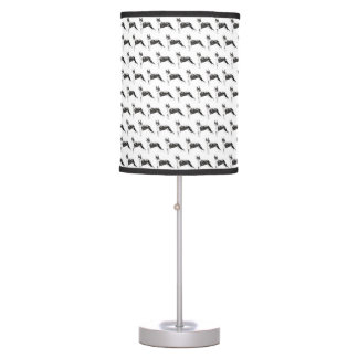 Boston Terriers Pattern Table Lamp
