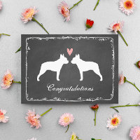 Boston Terriers Wedding Congratulations