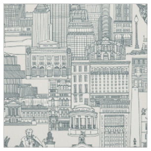 Boston toile apatite strong white fabric