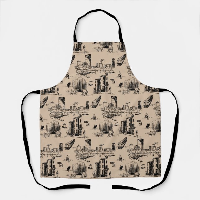 Boston Toile Apron (Front)
