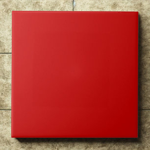 Boston University Red #cc0000 Bold Accent Tile