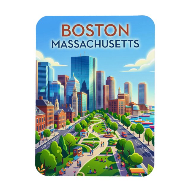 Boston USA Magnet (Vertical)