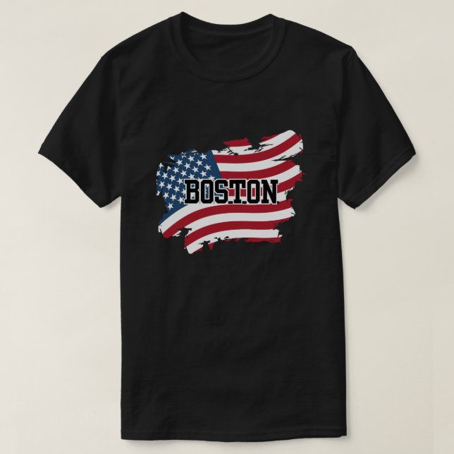 Boston USA T-Shirt (Design Front)