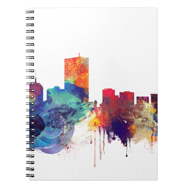 Boston watercolor skyline notebook (Front)