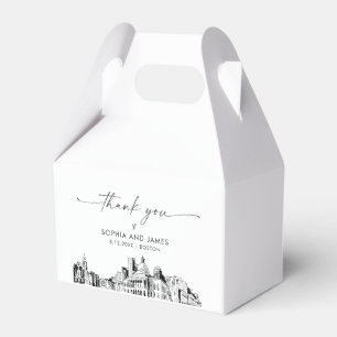 Boston Wedding Personalized Favour Box