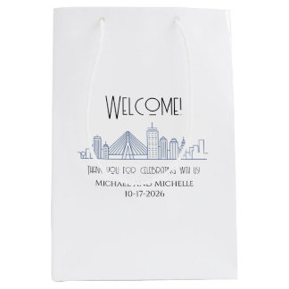 Boston Wedding personalized Welcome bag