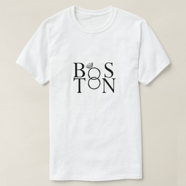 Boston Wedding T-Shirt (Design Front)