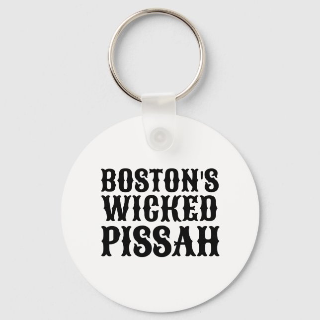 Boston Wicked Pissah Keychain (Front)