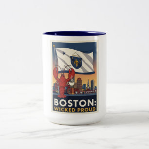Boston Wicked Proud Two-Tone Coffee Mug