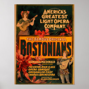 Bostonians America's Greatest Light Opera Poster