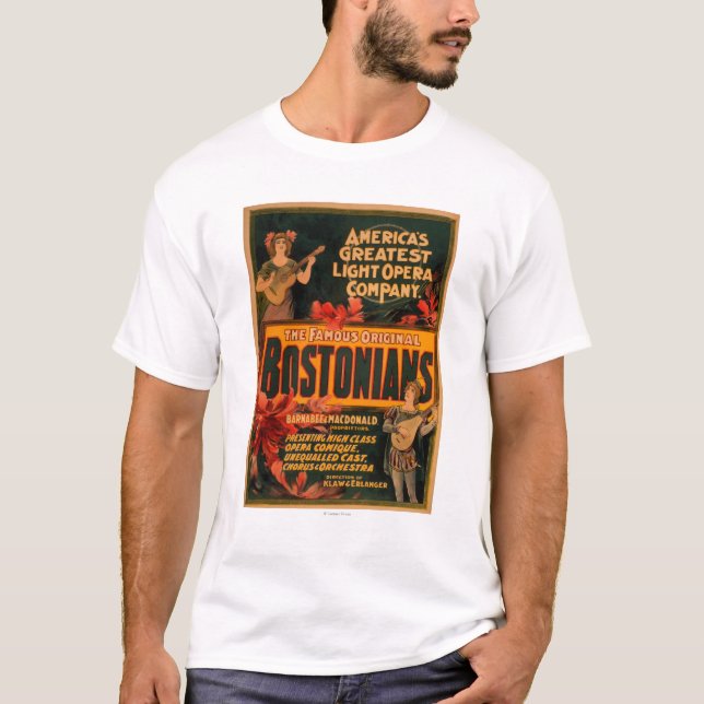 Bostonians America's Greatest Light Opera T-Shirt (Front)