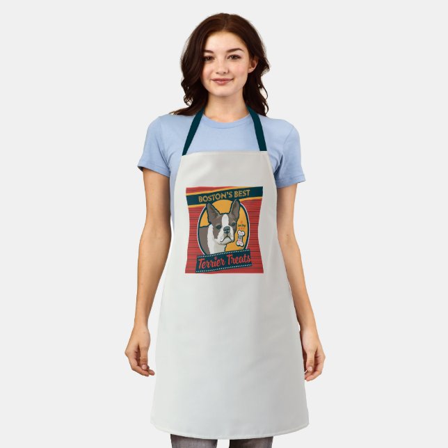 Boston's Best Terrier Treats Apron (Worn)