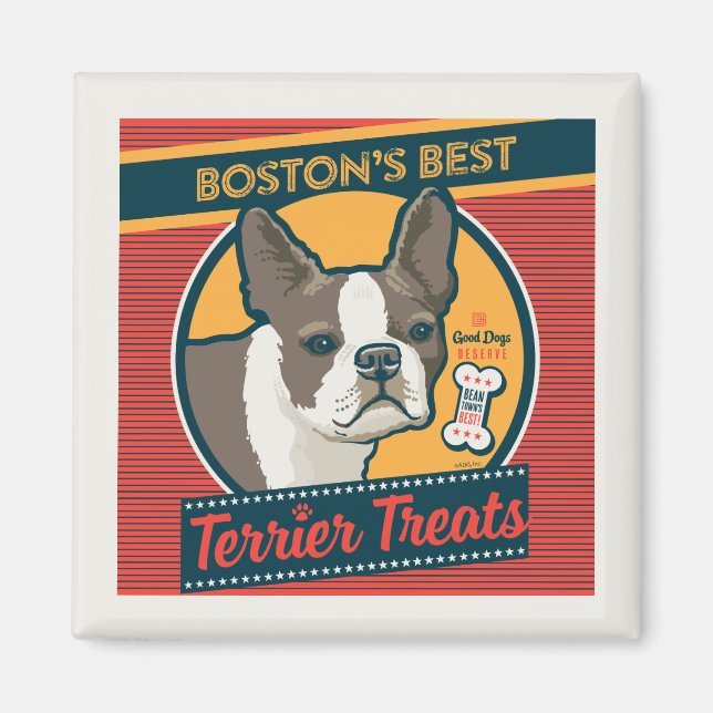 Boston's Best Terrier Treats Magnet (Front)