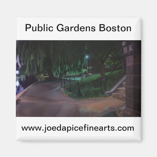 Boston's Public Garden Magnet (Front)