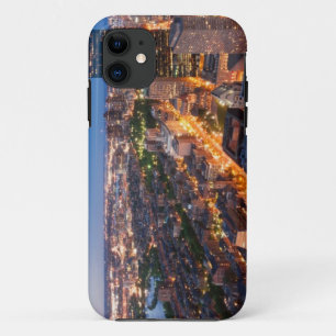 Boston's skyline at dusk iPhone 11 case