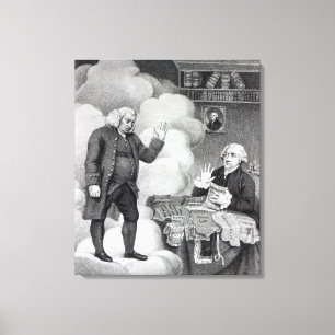 Boswell and the Ghost of Samuel Johnson Canvas Print