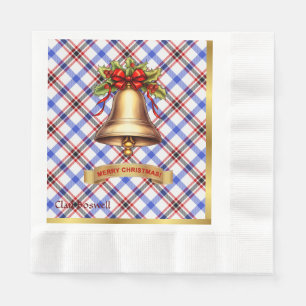 Boswell Personalized Tartan Christmas Napkin