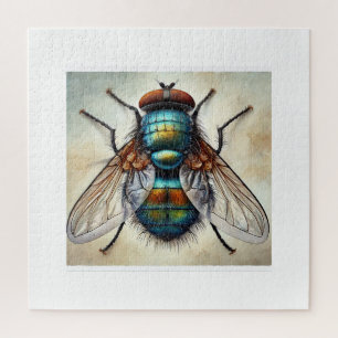 Bot fly 160724IREF215 - Watercolor Jigsaw Puzzle