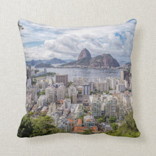 Botafogo With Sugar Loaf Throw Pillow