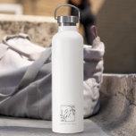 Botanic Crest | Timeless Monogram Water Bottle<br><div class="desc">Stay hydrated in style with this custom monogram stainless steel water bottle, featuring a timeless botanical crest design. This eco-friendly, insulated bottle keeps drinks hot or cold for hours, making it a perfect companion for work, travel, gym sessions, and outdoor adventures. ✔ Personalized with Your Initials for a unique touch...</div>