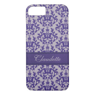Botanic damask purple grey iphone5 case