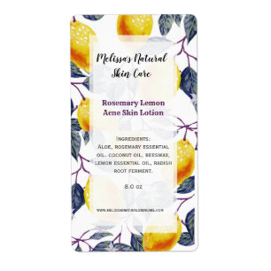 Botanic Lemons Home Business Ingredient List