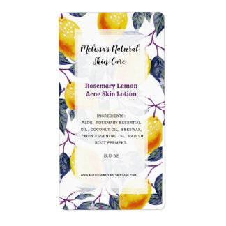 Botanic Lemons Home Business Ingredient List