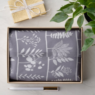 Botanic Rhythm Botanical Silhouettes Mute Lavender Tissue Paper