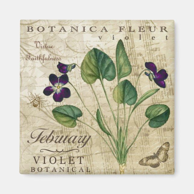 Botanica February Magnet (Front)