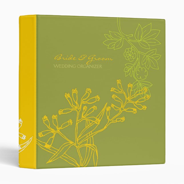 Botanica (Fern Green) Wedding Binder (Front/Spine)
