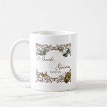 Botanica Wedding Ensemble, Personalized Coffee Mug