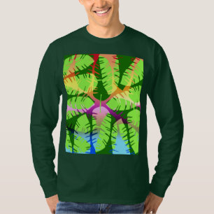BOTANICAL ABSTRACT BANANA LEAVES T-Shirt