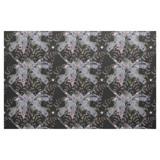 Botanical Abstract (black) Fabric (Fat Quarter)