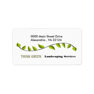 Botanical Agriculture Organic  Plant Landscaping Label