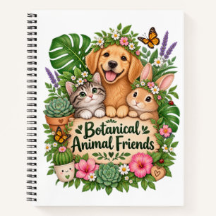 Botanical Animal Friends – Cute Floral Pets & Gard Notebook
