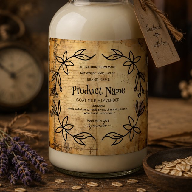 Botanical Antique paper Apothecary Style Labels (Creator Uploaded)