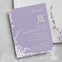 Botanical Arch Garden Lavender Wedding Details