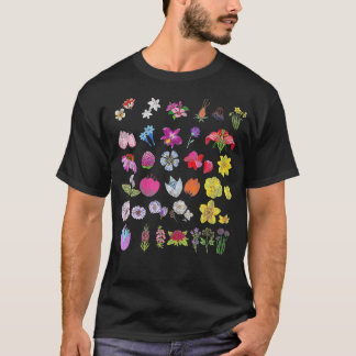 Botanical Art Flower Garden plant growers  T-Shirt