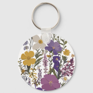 Botanical Art Keychain