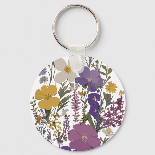 Botanical Art  Keychain (Front)