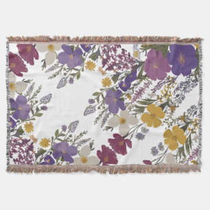 Botanical Art Throw Blanket