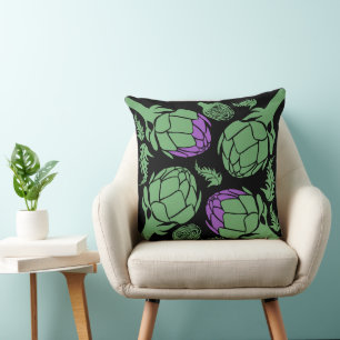 Botanical Artichoke Art Home Decor Throw Pillow