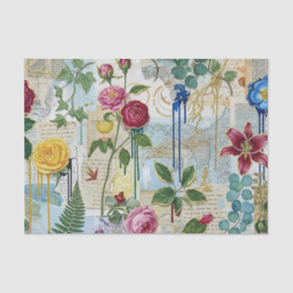 Botanical-Artisan Collage Tissue Paper