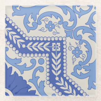 Botanical Beaded Frame Glass Coaster