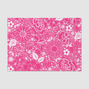 Botanical Beauties-Bright Pink-TISSUE WRAP PAPER